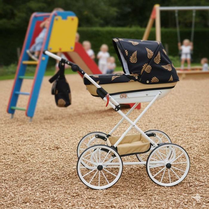 Wózek Dla Lalek Głęboki Retro Premium Solidny Nowy z Gwarancją