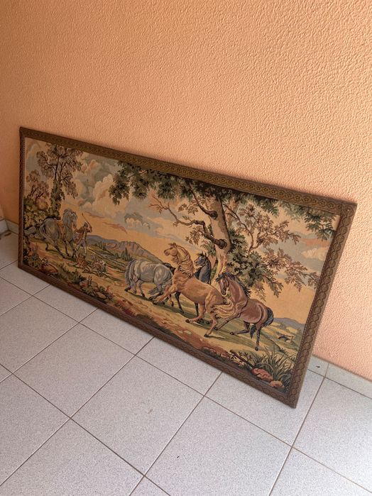 tapecaria antiga  cavalos