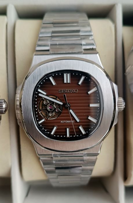Годинник часы MOD Seiko Nautilus з механізмом NH38A
