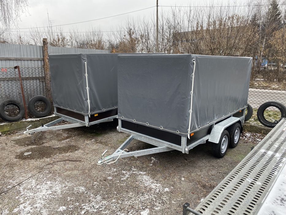 ПРОДАЖ Новий Оцинкований Двухвісний Причіп Алко 2.5-3.0м в Наявності!