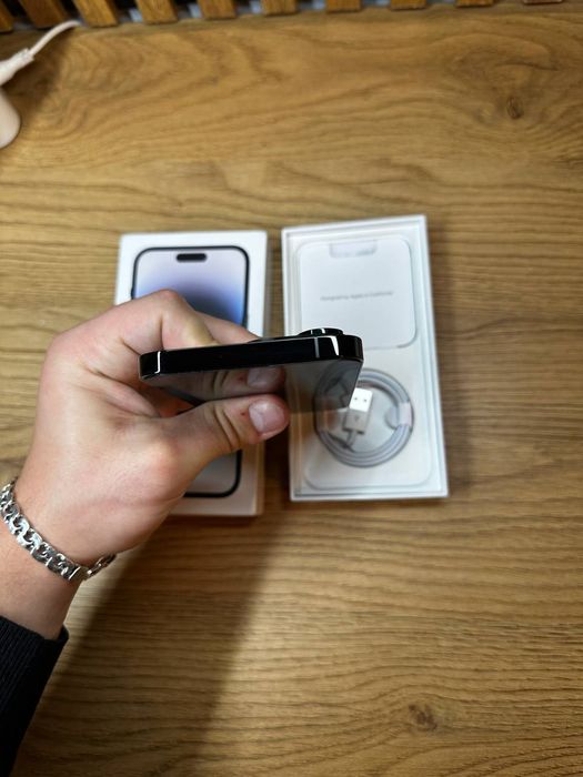 iPhone 14 Pro Black na 128GB, 100% Bateria w idealnym stanie