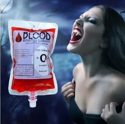 Halloween Walking Dead dAY  Acessório Bolsa Sangue Fake Falso