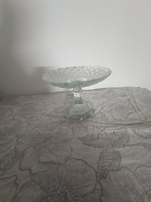 Patera na ciasto kryształ prl