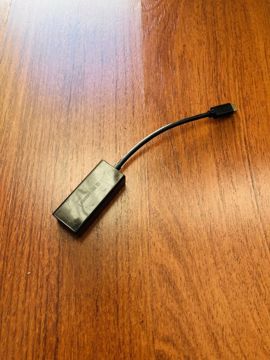 Adapter USB-C na Ethernet RJ45 czarny firmy