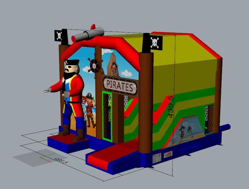 Insuflável casa dos piratas (novo)