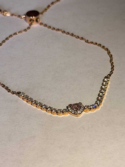 Oryginalna bransoletka SWAROVSKI One Pink Heart Bolo