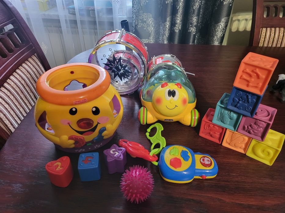 Klocki gumowe interaktywne zabawkii