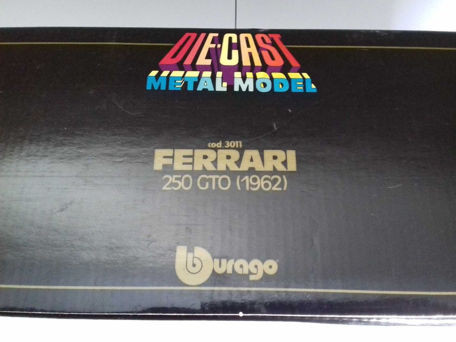 Bburago 1:18 - Caixa Original para o Ferrari 250 GTO de 1962