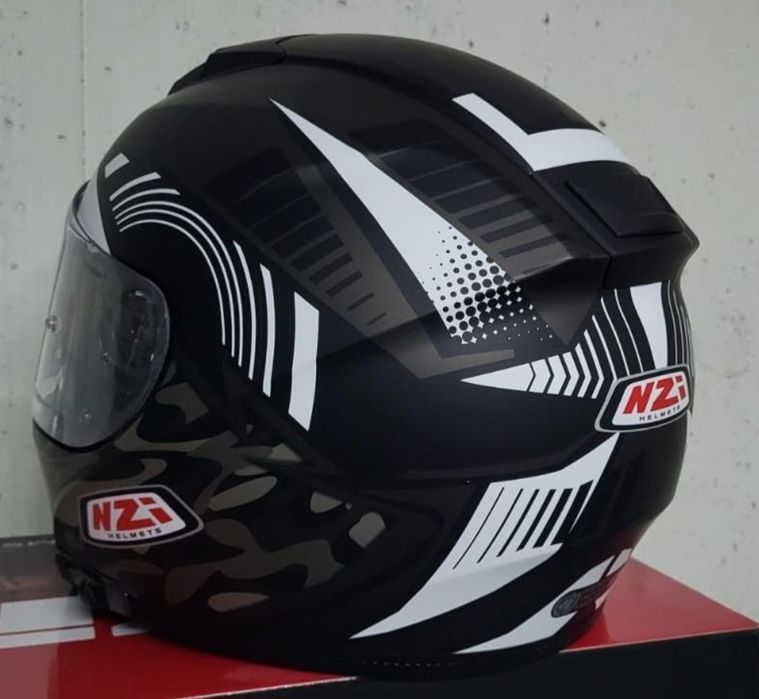 Capacete Integral NZI EURUS 2 Desert Black / White Matte ( L )( NOVO )