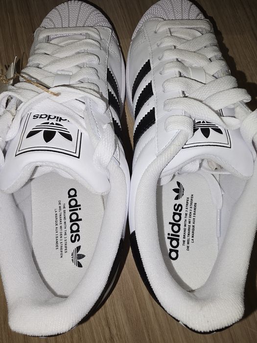 Adidas Superstar Originals 40 i 2/3 białe, damskie