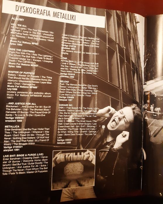Książka Metallica historia zespołu