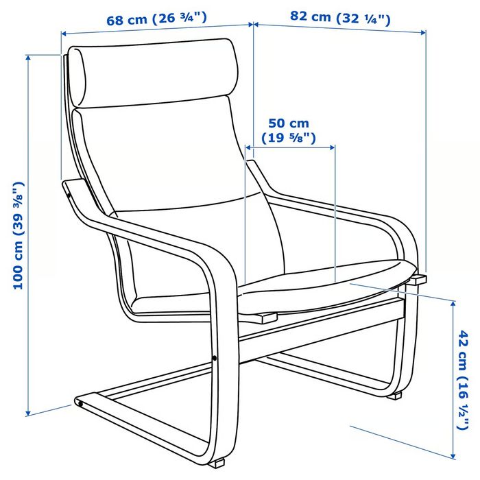Cadeirão preto IKEA