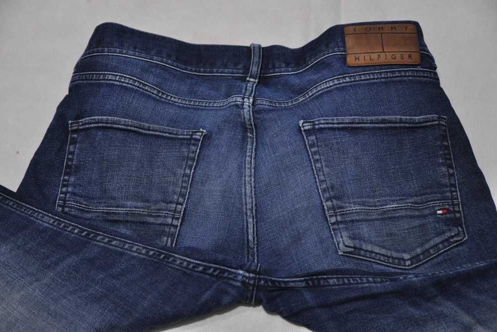 TOMMY HILFIGER DENTON L 92cm 34/30 męskie spodnie jeansowe stretch s8v