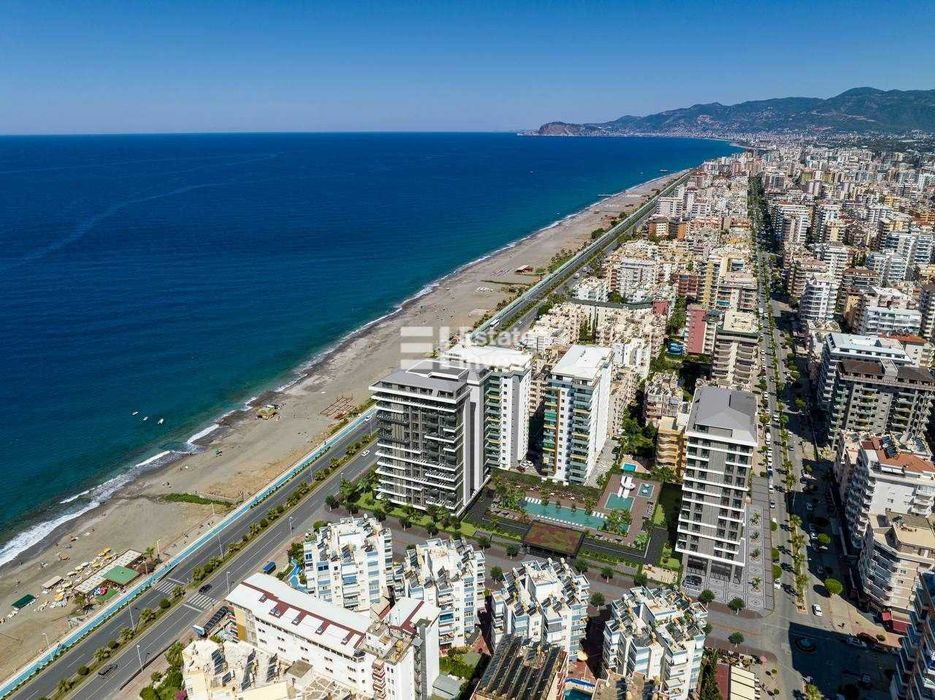 Оренда квартири на першій лінії моря в новому комплексі 5*, Аланія