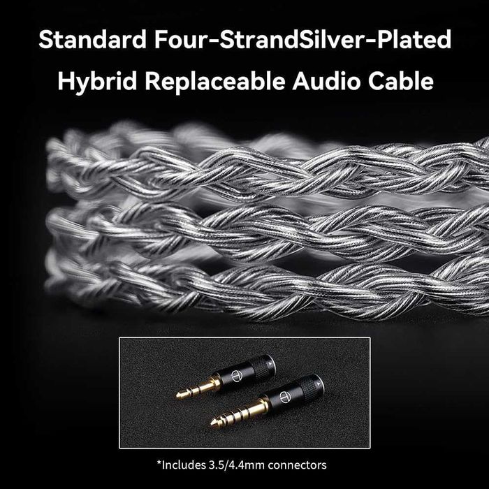 ‼️ TRN White Tiger - гибридные наушники (2DD+1Pla) с модульным кабелем