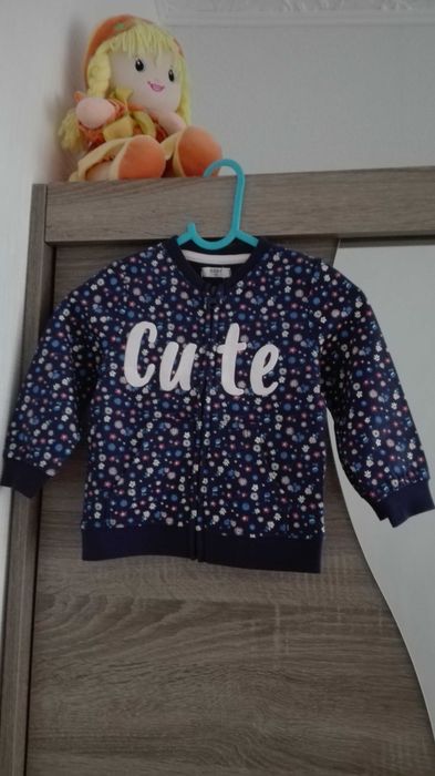 Bluza dresowa rozpinana dziecieca roz 80 (9-12 m-cy) Nowa z metką.