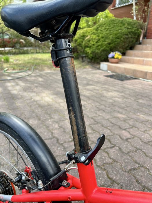 Rower składany Decathlon BTWIN Tilt 120 czerwony składak