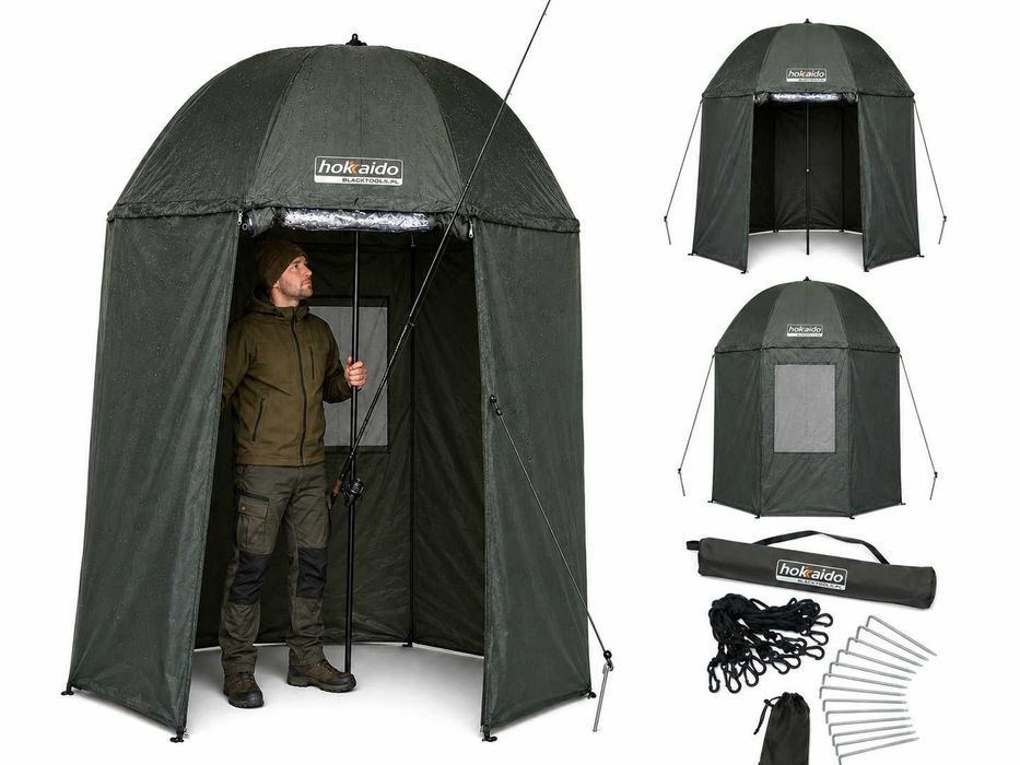 Parasol Wędkarski 250 cm Namiot Podklejane Szwy Pokrowiec Duży XL