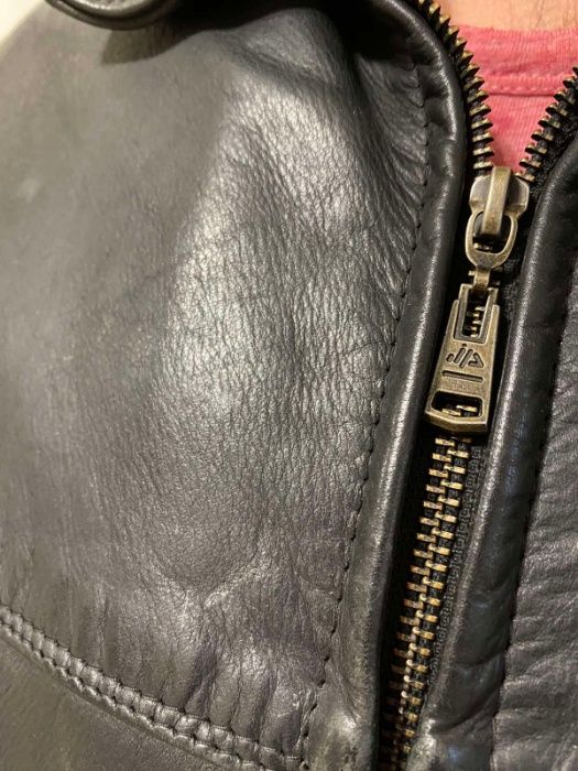 Куртка кожаная мужская с меховой подстёжкой р46