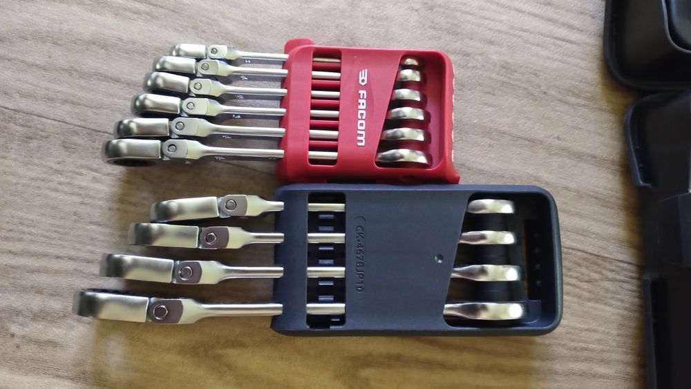 FACOM klucze udarowe Torx nasadki 1/2 cala. Płasko oczkowe