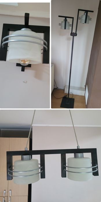 Komplet lamp sufitowa, stojąca, kinkiet