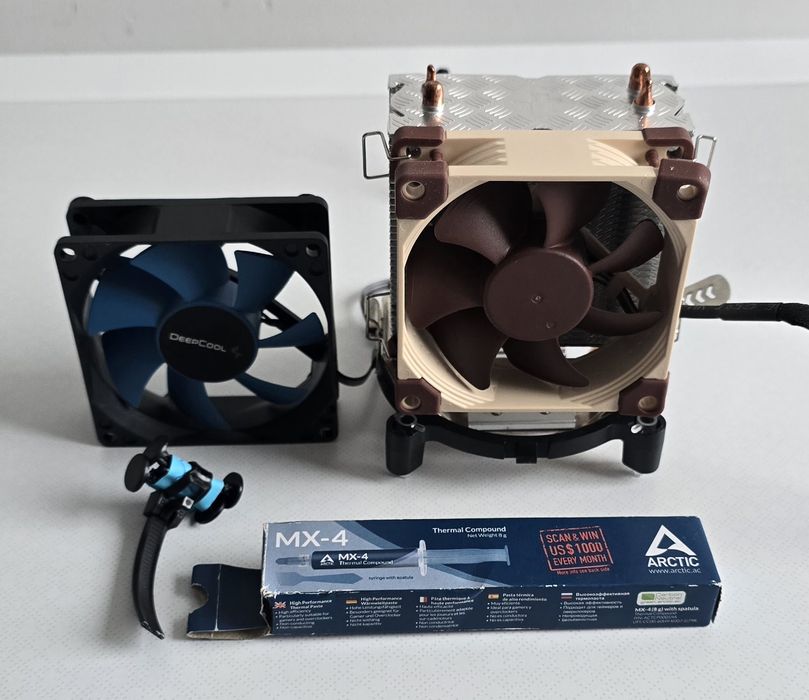 Chłodzenie procesora deepcool + Noctua PWM