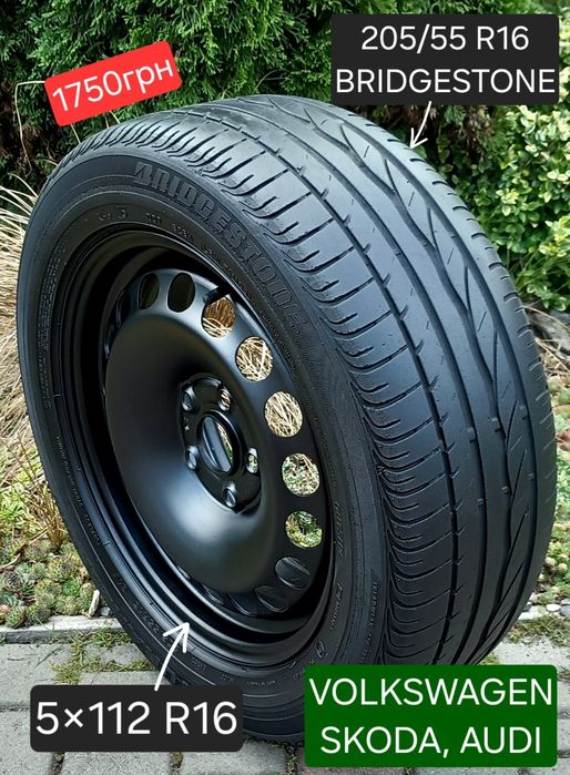 Запаска 5×112 R16 VW Audi Фольксваген Шкода Mercedes Докатка