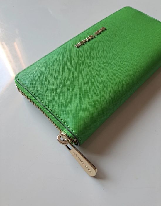 Carteira Michael Kors Continental Jet Set Verde L