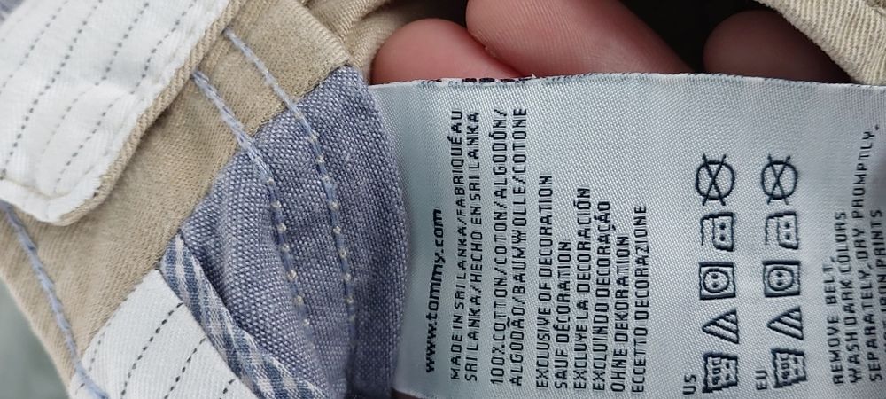 Spodnie beżowe bryczesy unisex L  tommy hilfiger denim z m