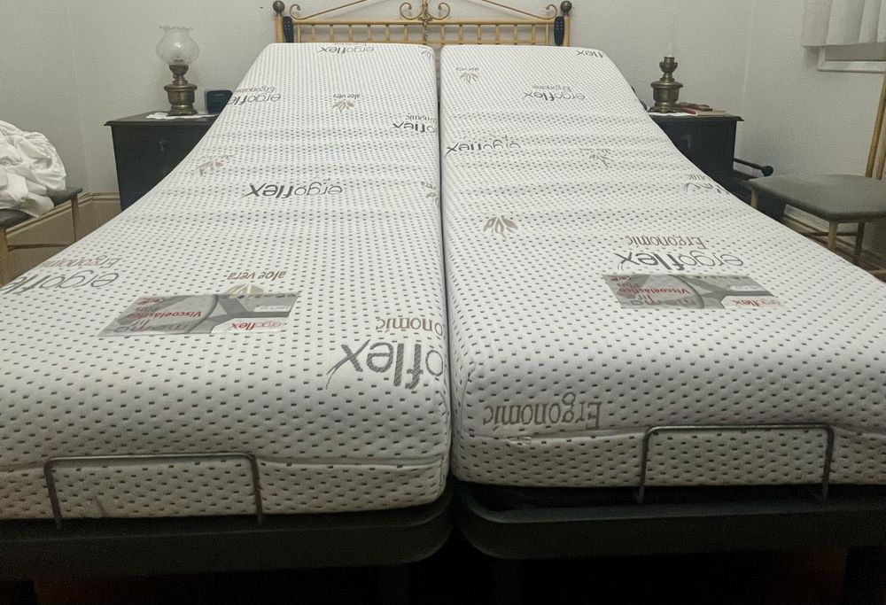 Camas articuladas eletricas com colchão viscoelástico