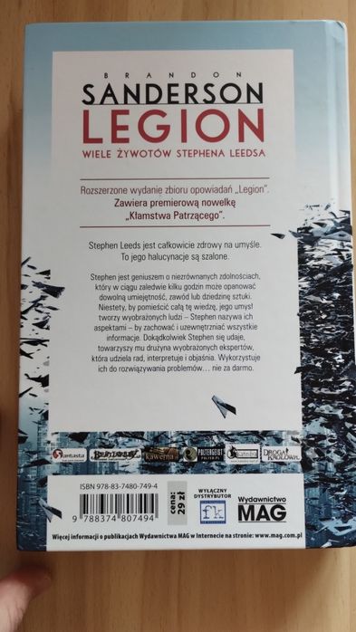 Brandon Sanderson "Legion - wiele żywotów Stephena Leedsa"