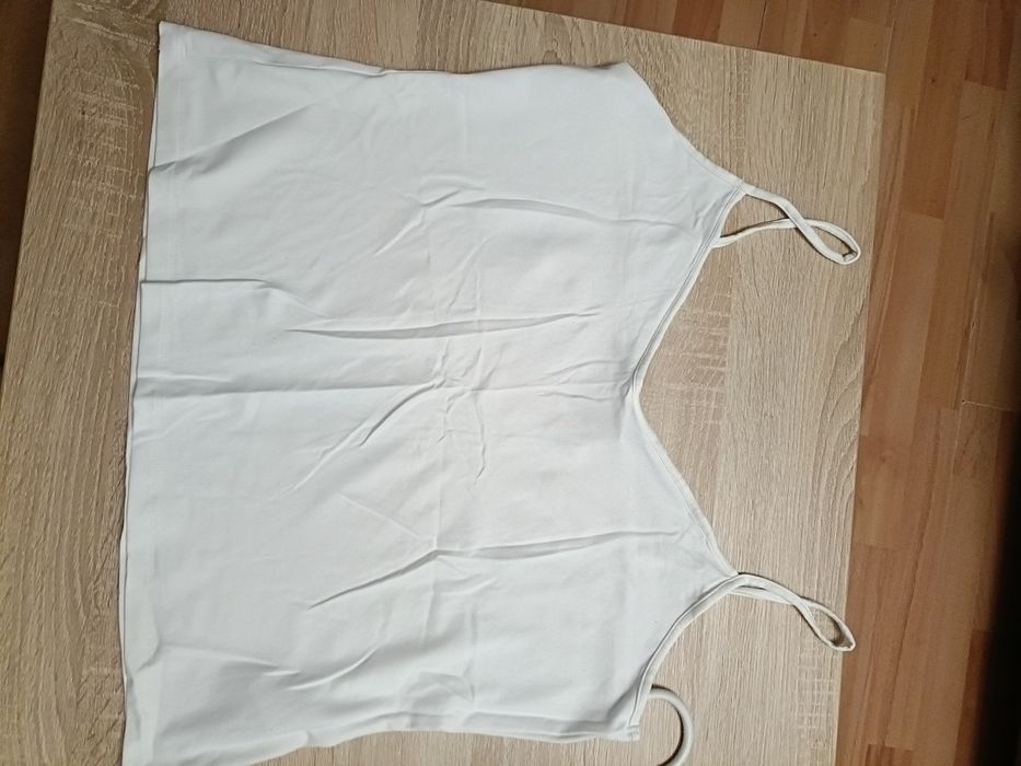 Top biały damski  pod żakiet L/XL oraz granatowy
