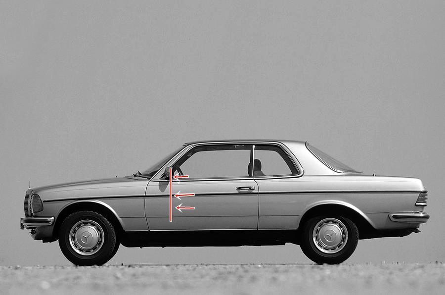uszczelka prowadzaca prowadnica mercedes w123 coup