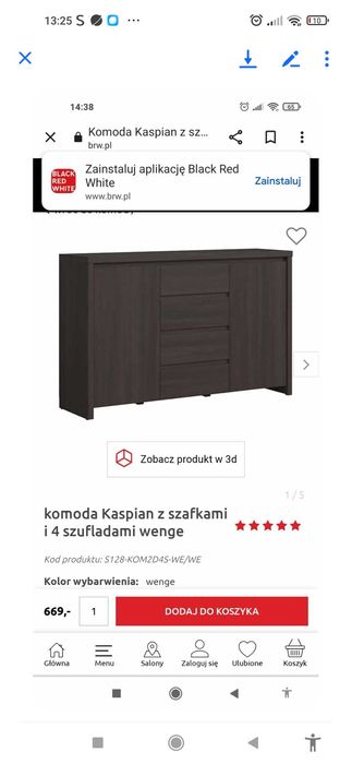 Biurko + komoda + witryna