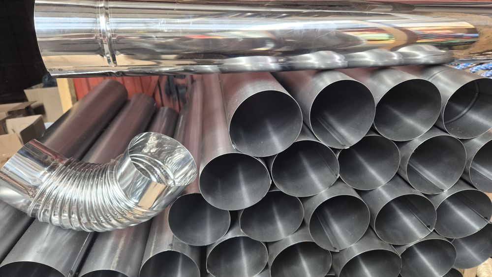 RURA NIERDZEWNA fi 150 kolanko fi 150 fi 180 fi200 20cm rury z kwasówk