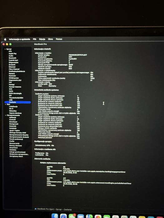 Macbook pro i7 16gb ram 512 gb 16 cali 2019