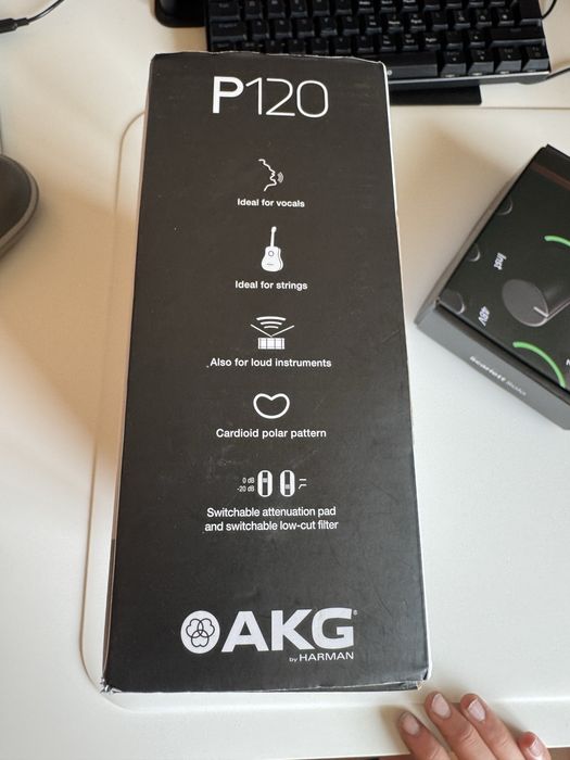 Microfone Condensador AKG P120 - (Como Novo)