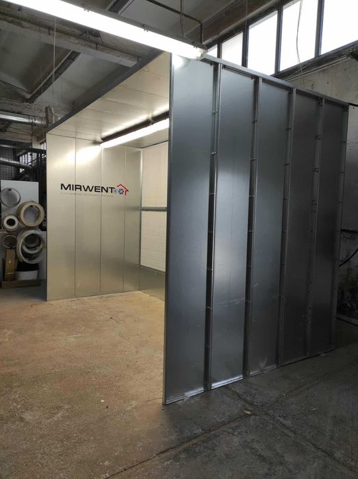 Kabina lakiernicza, Ściana lakiernicza / MIRWENT