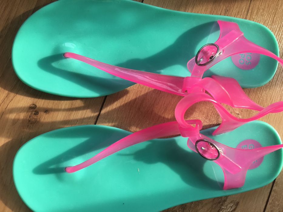 Gioseppo Sandałki turkusowo-różowe 38