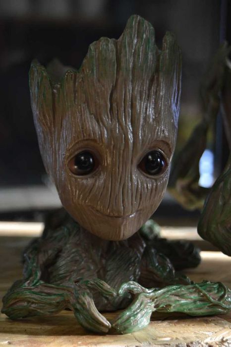 Цветочный Горшок Кашпо Грут Groot для цветов и канцелярии