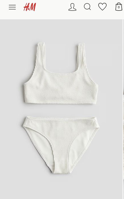 Білий купальник H&M