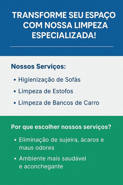 G.O higienização e limpeza de estofados