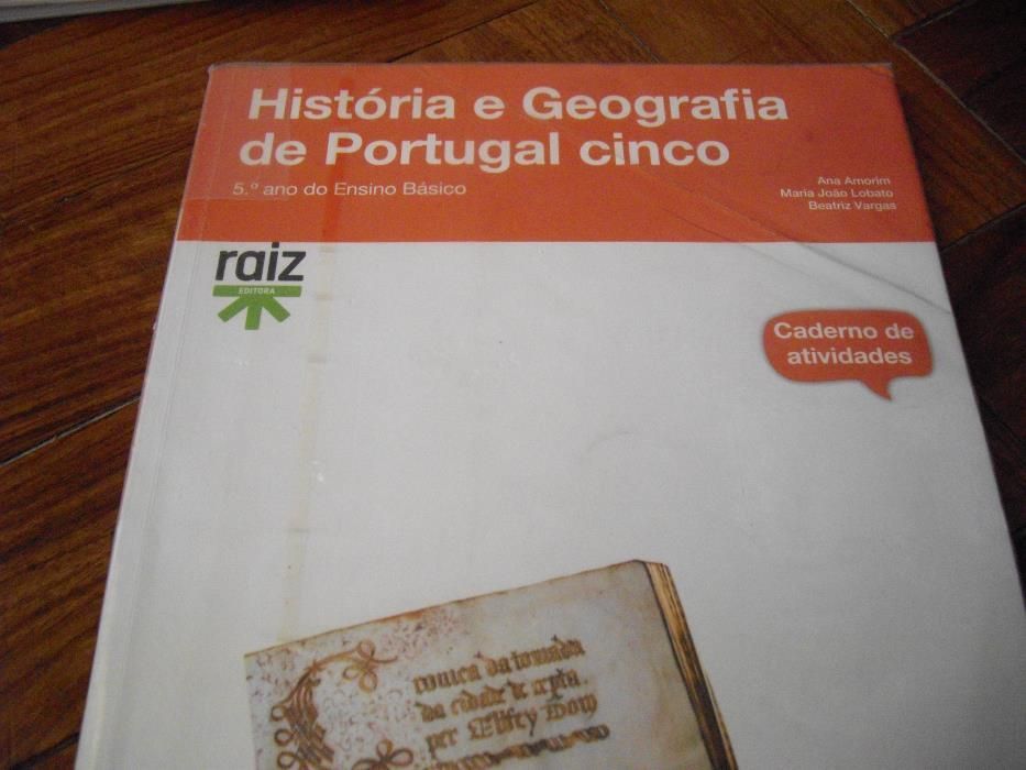 Fichas e Manual História e Geografia de Portugal Cinco - Raíz Editora