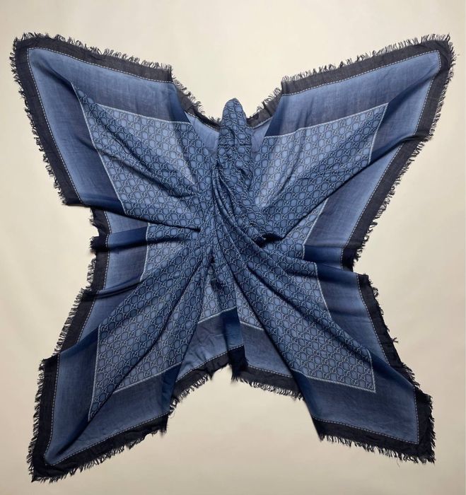 Шаль/Хустка/Платок Gucci GG monogram wool & silk scarf