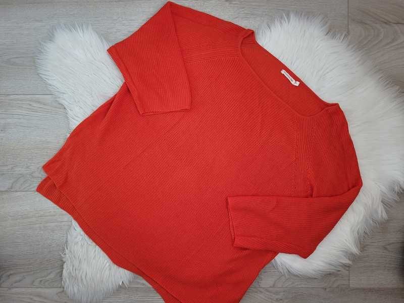 Pomarańczowy sweter / pulower z 3/4 rękawem, Reserved, XL (42)
