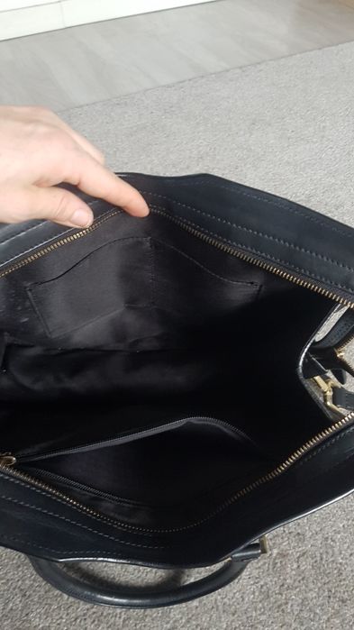 Wloska torebka made in italy skóra czarna