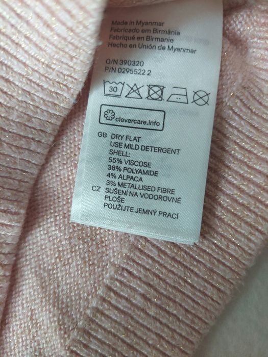 Sweterek dziewczęcy,H&M, rozm.110/116