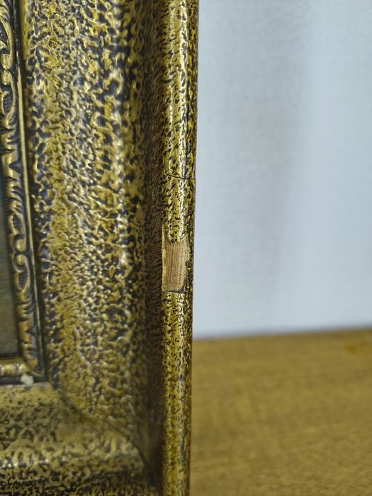 Obraz olejny na desce – Zachód słońca, sygnowany