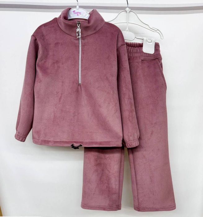 Дитячий костюм велюр рубчик