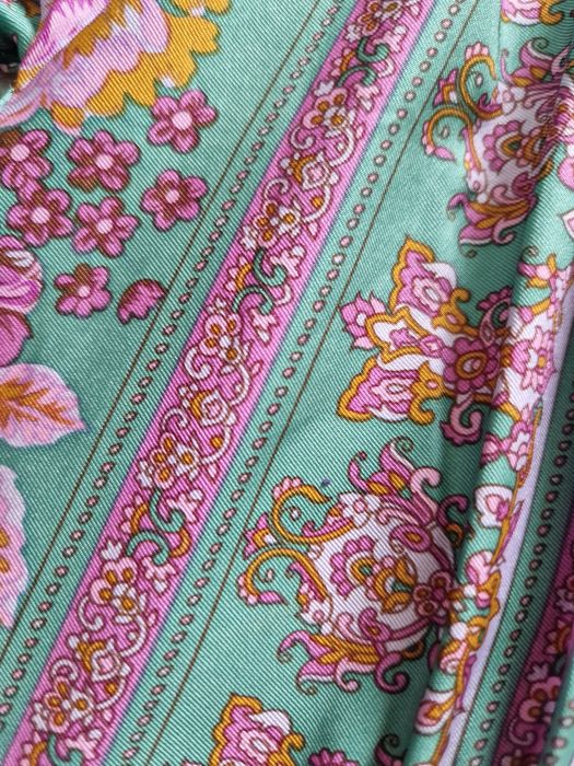 Luksusowa Sukienka 100% Jedwab Plenty by Tracy Reese | Boho Silk Paisley | S